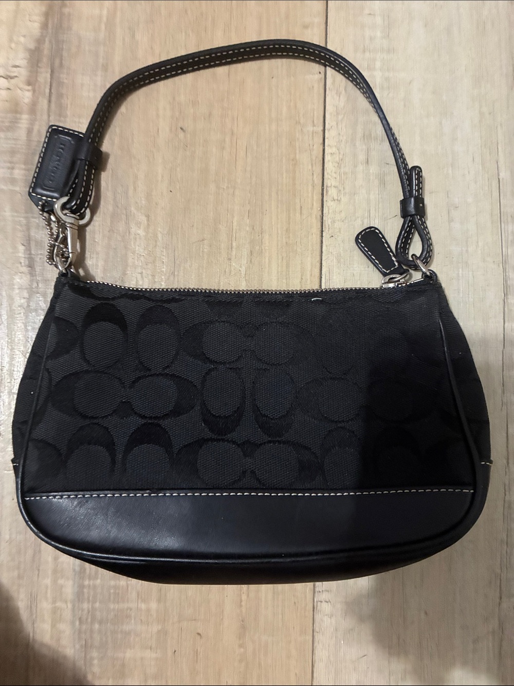 Vintage Coach Signature Jacquard Shoulder Bag